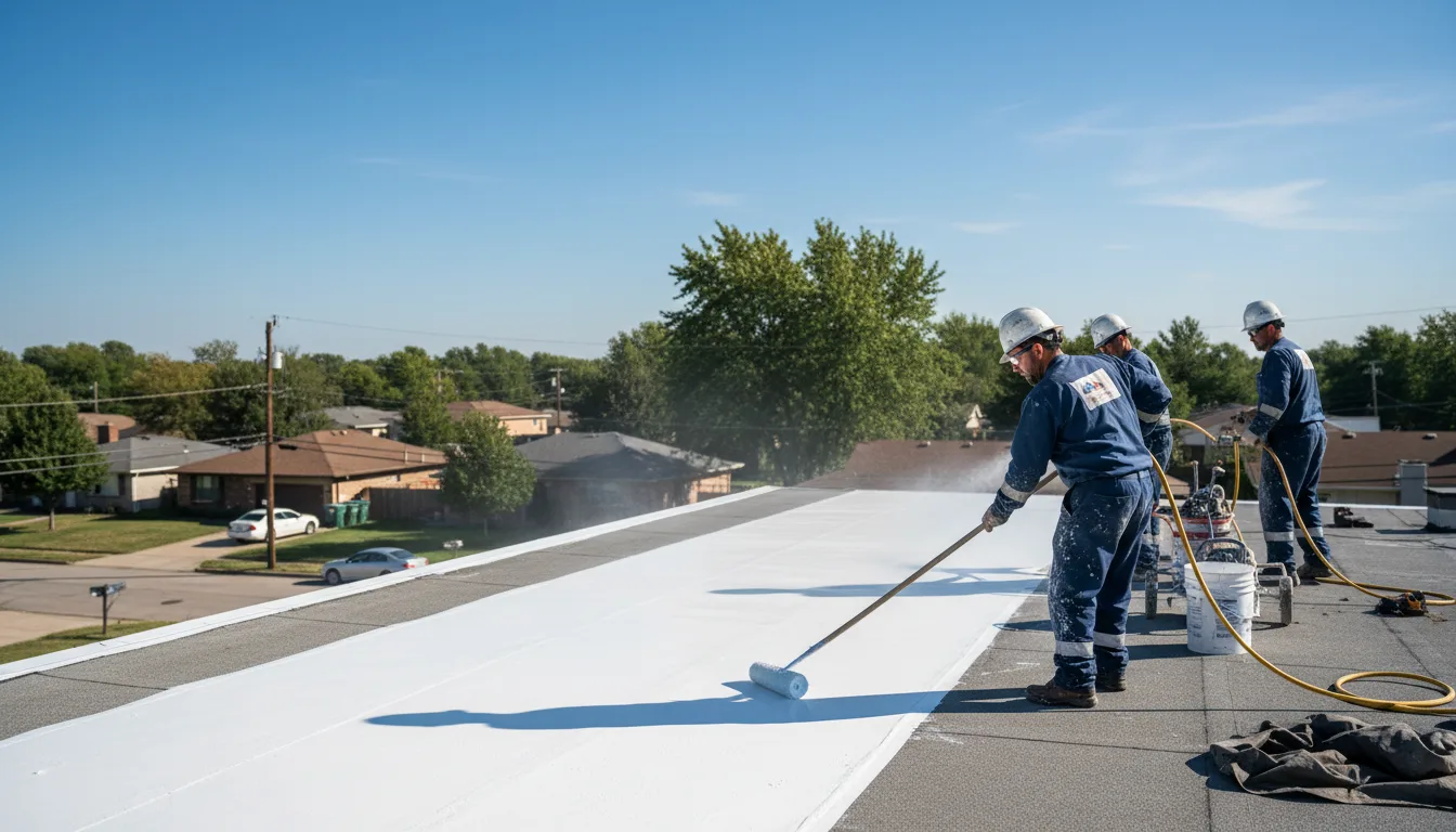 Commercial roof coating in Shambaugh, IA near me